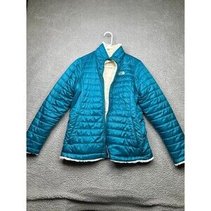 The north face puffer reversible girls Jacket deep lagoon size xl